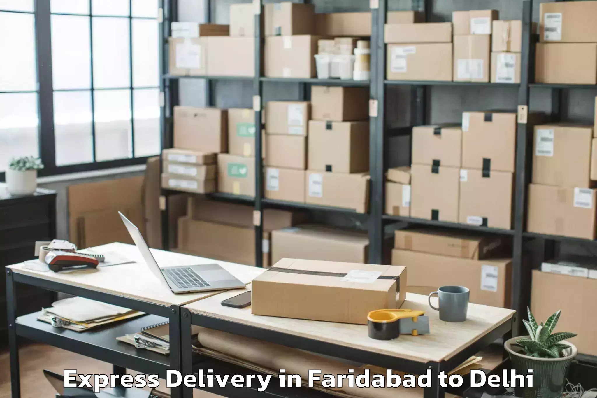 Easy Faridabad to Dlf Emporio Mall Express Delivery Booking